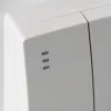 T2 White three-panel wall switch, simple home decoration style, suitable for both exposed and concealed installation, European modern style Application Scenario